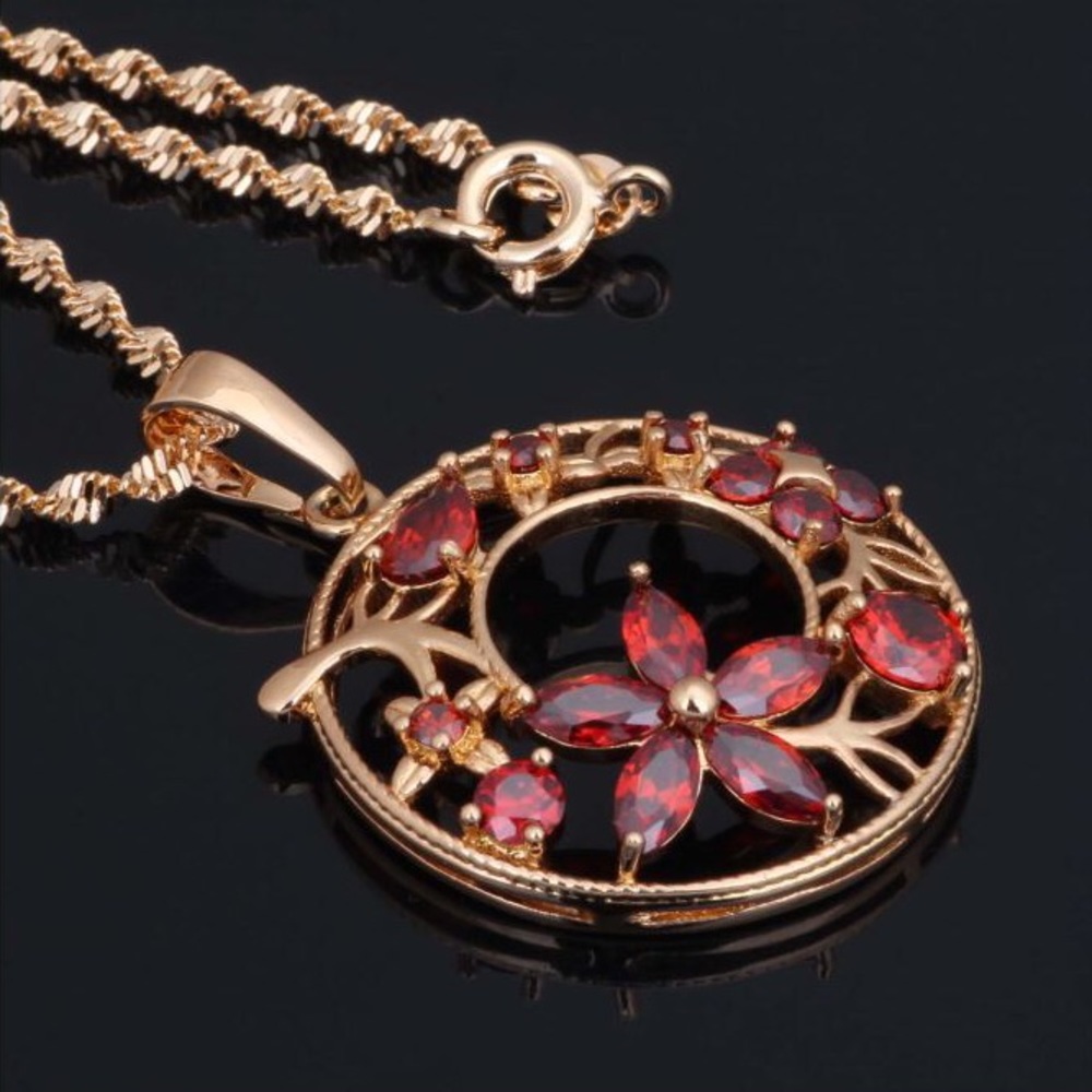 Red Crystal Necklace